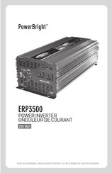 PowerBright ERP3500 Manuel D'utilisation