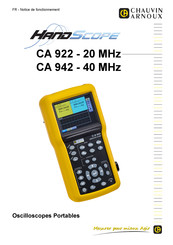 Chauvin Arnoux HANDSCOPE CA942 Notice De Fonctionnement