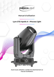 PHOCEA LIGHT GTD Apollo X Manuel D'utilisation