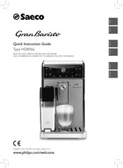 Philips Saeco GranBaristo HD8966/01 Guide D'instructions Rapide