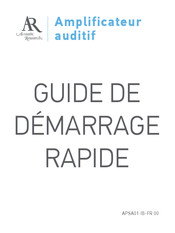 Acoustic Research APSA01 Guide De Démarrage Rapide