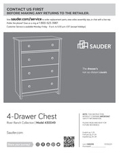 Sauder River Ranch 430049 Instructions D'assemblage