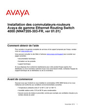 Avaya 4000 Manuel D'installation