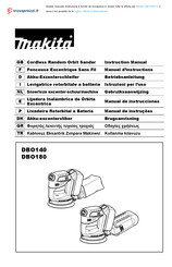 Makita DBO180Y1J Manuel D'instructions