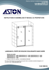 ASTON SDR978FRUW.UC 6080 Serie Instructions D'assemblage Et D'utilisation