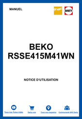 Beko RSSE415M41WN Manuel D'utilisation