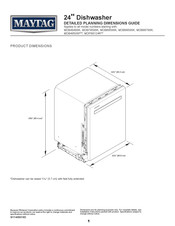 Maytag MDPS6124R Serie Guide De Dimensions