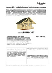 Lemeks Palmako PM70-327 Assemblage, Manuel De Montage Et D'entretien