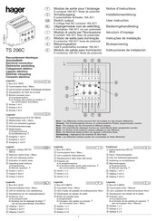 Hager TS 206C Notice D'instructions