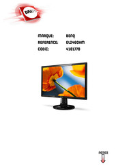 BenQ GL2460HM Manuel D'utilisation