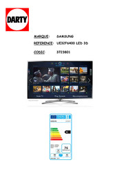 Samsung UE32F6400 Manuel D'utilisation