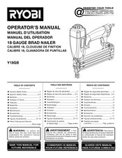 Ryobi Y18GB Manuel D'utilisation