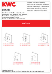 KWC AVA 20.000 THM Instructions De Montage Et D'entretien