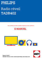 Philips TADR402 Mode D'emploi