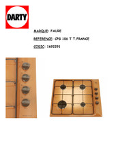 FAURE CPT 106 Manuel D'utilisation