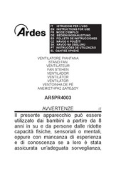 ARDES AR5PR4003 Mode D'emploi