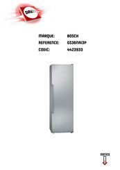 Bosch GS36NAI3P Mode D'emploi