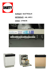 Electrolux Arthur Martin ASL 64011 Notice D'utilisation