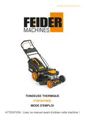 Feider Machines FTDT5170ES Mode D'emploi