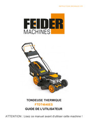 FEIDER Machines FTDT4645ES Guide De L'utilisateur