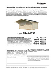 Lemeks Palmako FR44-4738 Assemblage, Manuel De Montage Et D'entretien