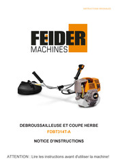 FEIDER Machines FDBT314T-A Notice D'instructions