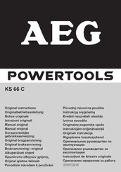 AEG KS 66 C Notice Originale