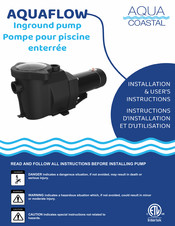 Aqua Coastal AC-AF1HP Instructions D'installation Et D'utilisation