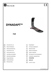 PROTEOR DYNADAPT F10 Notice D'utilisation