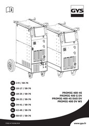 GYS PROMIG 400-4S DUO DV Mode D'emploi