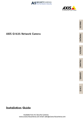 Axis Q1635 Guide D'installation