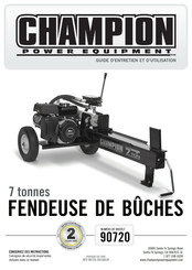 Champion Power Equipment 90720 Guide D'entretien Et D'utilisation