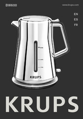 Krups SILVERT ART BW600E50 Instructions