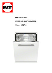 Miele G 6470 Mode D'emploi