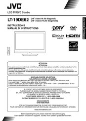 JVC LT-19DE62 Manuel D'instructions