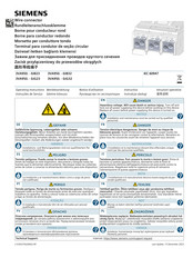 Siemens 3VA950 0JB23 Série Instructions D'installation