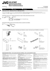 JVC KD-S79BT Manuel D'installation/Raccordement