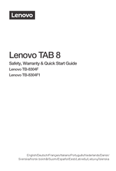 Lenovo TB-8304F Guide Rapide