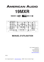 American Audio 19MXR Manuel D'utilisation