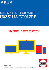 Asus Zenbook Flip 14 UX331UA-EG012RB Manuel Électronique