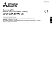 Mitsubishi Electric ECOV-X37VA Manuel D'installation