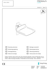 Pressalit Care PLUS R7114 Notice De Montage