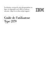 IBM 2179 Guide De L'utilisateur