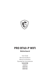 MSI PRO B760-P WIFI DDR4 Manuel D'utilisation