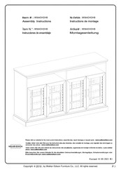 Walker Edison W584DHDHB Instructions De Montage