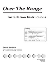 Jenn-Air JMV8208AAW Instructions D'installation