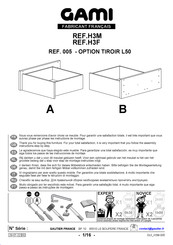 Gautier GAMI H3M Instructions De Montage