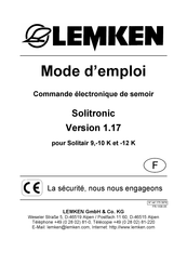 Lemken Solitronic Mode D'emploi