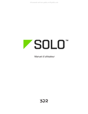 3DR Solo Manuel D'utilisateur