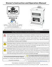 United States Stove KING KP5522-W Manuel D'instructions Et D'utilisation Du Propriétaire